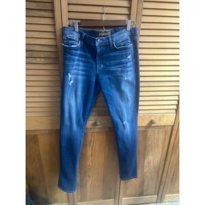 Joe's Jeans The Skinny Distressed Dark Wash Denim Jeans W31 Made in USA